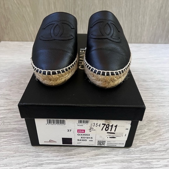 Chanel Backless Espadrille Mules - Picture 2 of 3